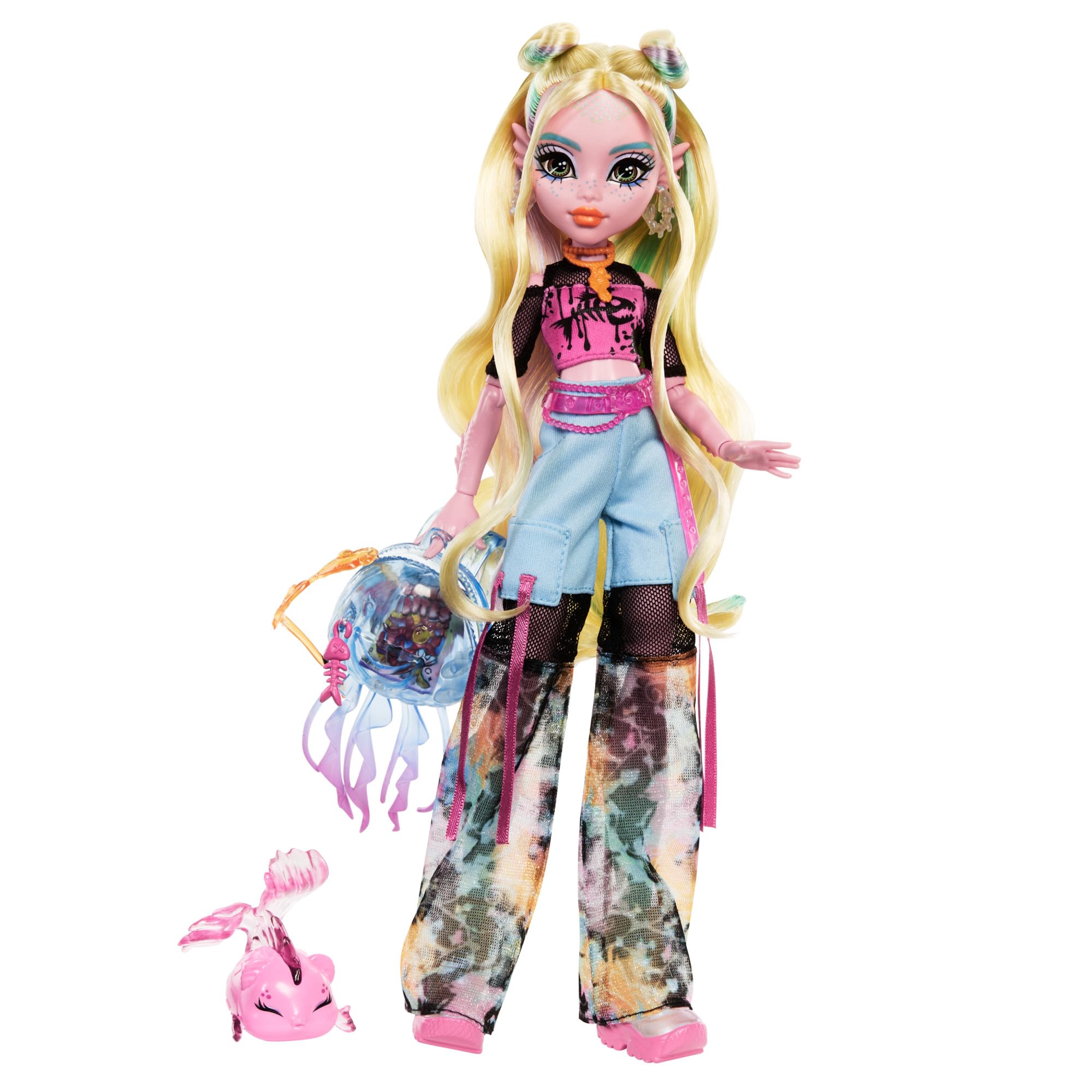Muñeca Monster High Lagoona Blue Con Pez Mascota Neptuna Y Acceso - Venta Internacional