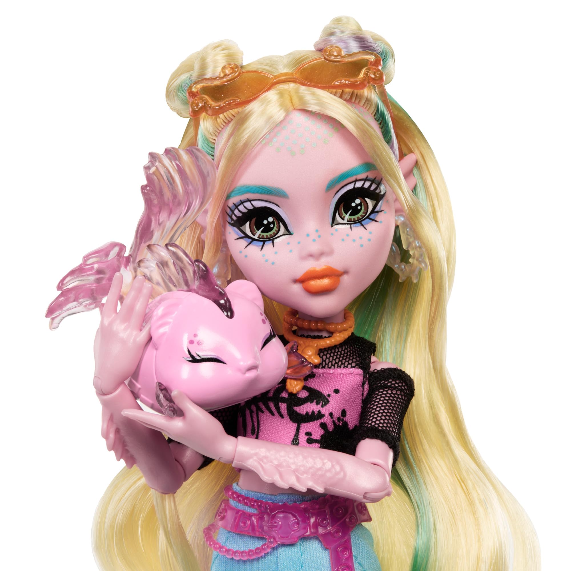 Foto 3 pulgar | Muñeca Monster High Lagoona Blue Con Pez Mascota Neptuna Y Acceso - Venta Internacional
