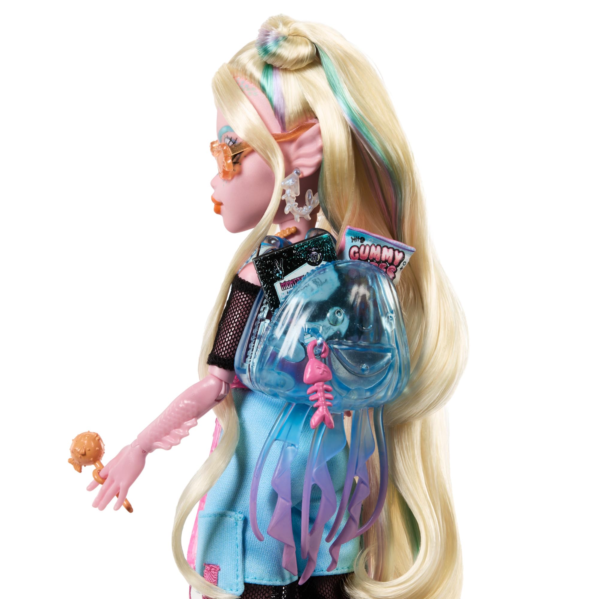Foto 5 pulgar | Muñeca Monster High Lagoona Blue Con Pez Mascota Neptuna Y Acceso - Venta Internacional