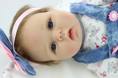 Foto 2 | Muñeca Reborn de Silicona Suave y Realista de 55 cm con Accesorios - Venta Internacional