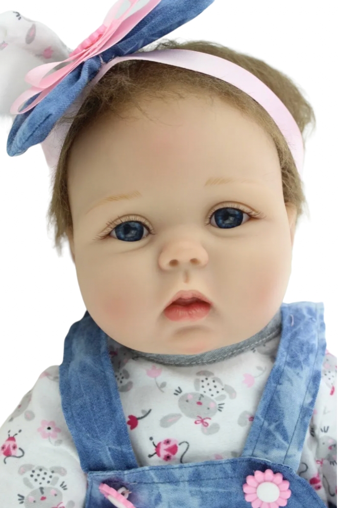 Foto 3 | Muñeca Reborn de Silicona Suave y Realista de 55 cm con Accesorios - Venta Internacional