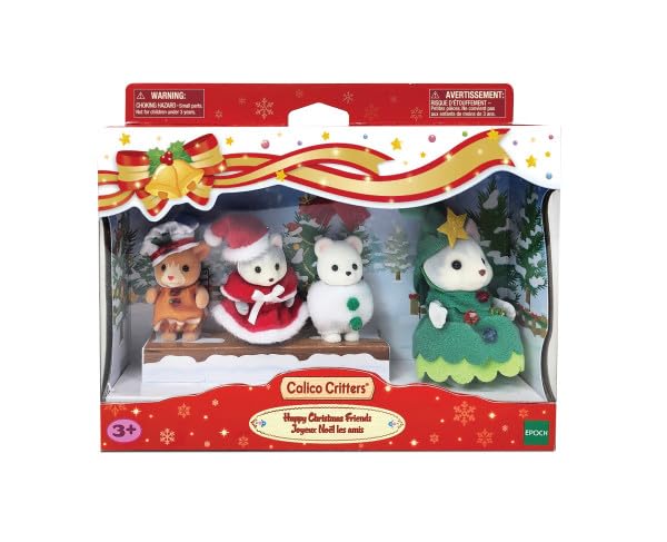 Set de Juego Calico Critters Happy Christmas Friends con 4 Muñecas - Venta Internacional