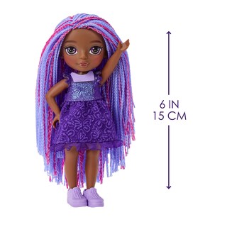 Foto 3 | Muñeca Pequeña Rainbow High Littles Indigo Bailey con Mascota Mágica - Venta Internacional