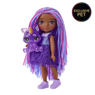 Foto 5 | Muñeca Pequeña Rainbow High Littles Indigo Bailey con Mascota Mágica - Venta Internacional
