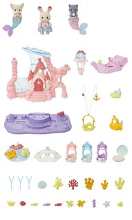 Foto 2 | Dollhouse Playset Calico Critters Baby Mermaid Castle con 3 Muñecas - Venta Internacional