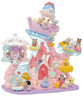 Foto 4 | Dollhouse Playset Calico Critters Baby Mermaid Castle con 3 Muñecas - Venta Internacional