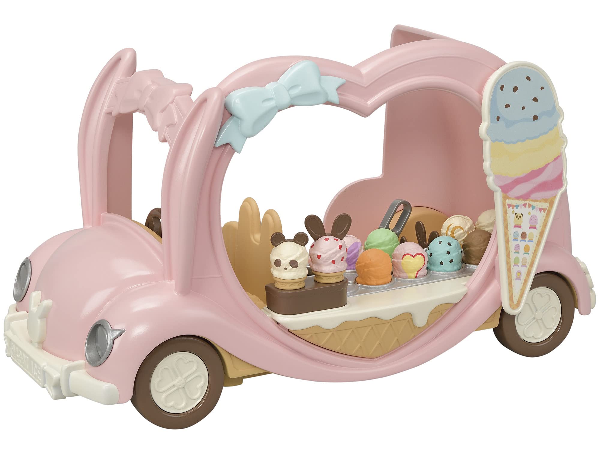Vehículo de Juguete Calico Critters Ice Cream Con Accesorios - Venta Internacional