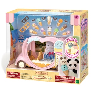 Foto 2 | Vehículo de Juguete Calico Critters Ice Cream Con Accesorios - Venta Internacional
