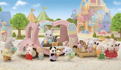 Foto 4 | Vehículo de Juguete Calico Critters Ice Cream Con Accesorios - Venta Internacional
