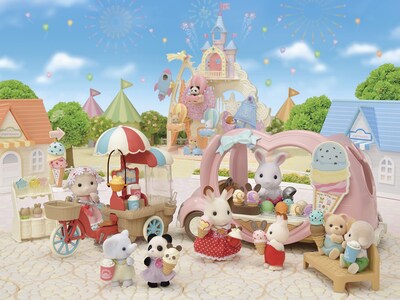 Foto 7 | Vehículo de Juguete Calico Critters Ice Cream Con Accesorios - Venta Internacional