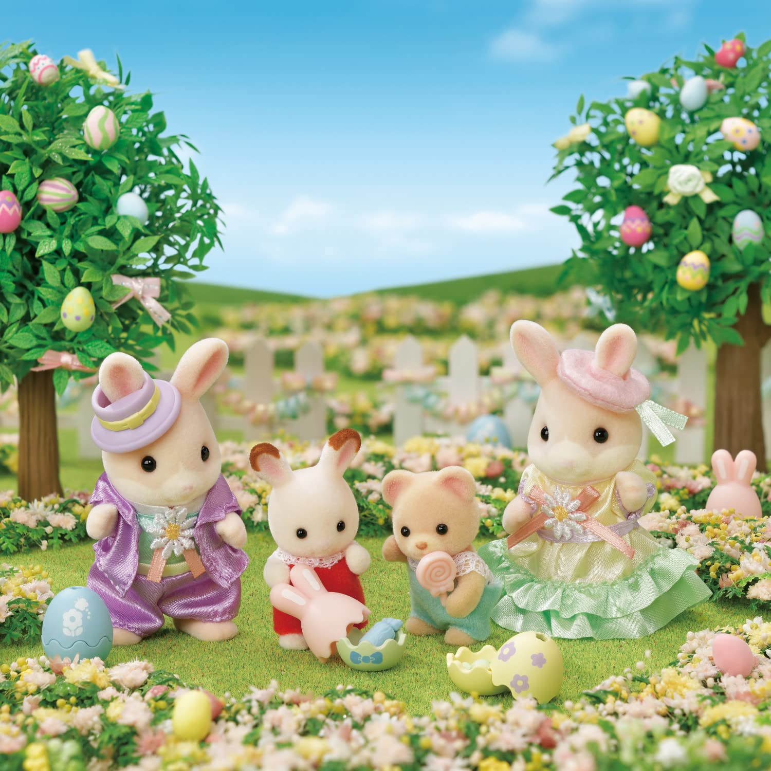 Foto 4 pulgar | Set de Muñecas Calico Critters Celebración de Pascua 2 Figuras - Venta Internacional