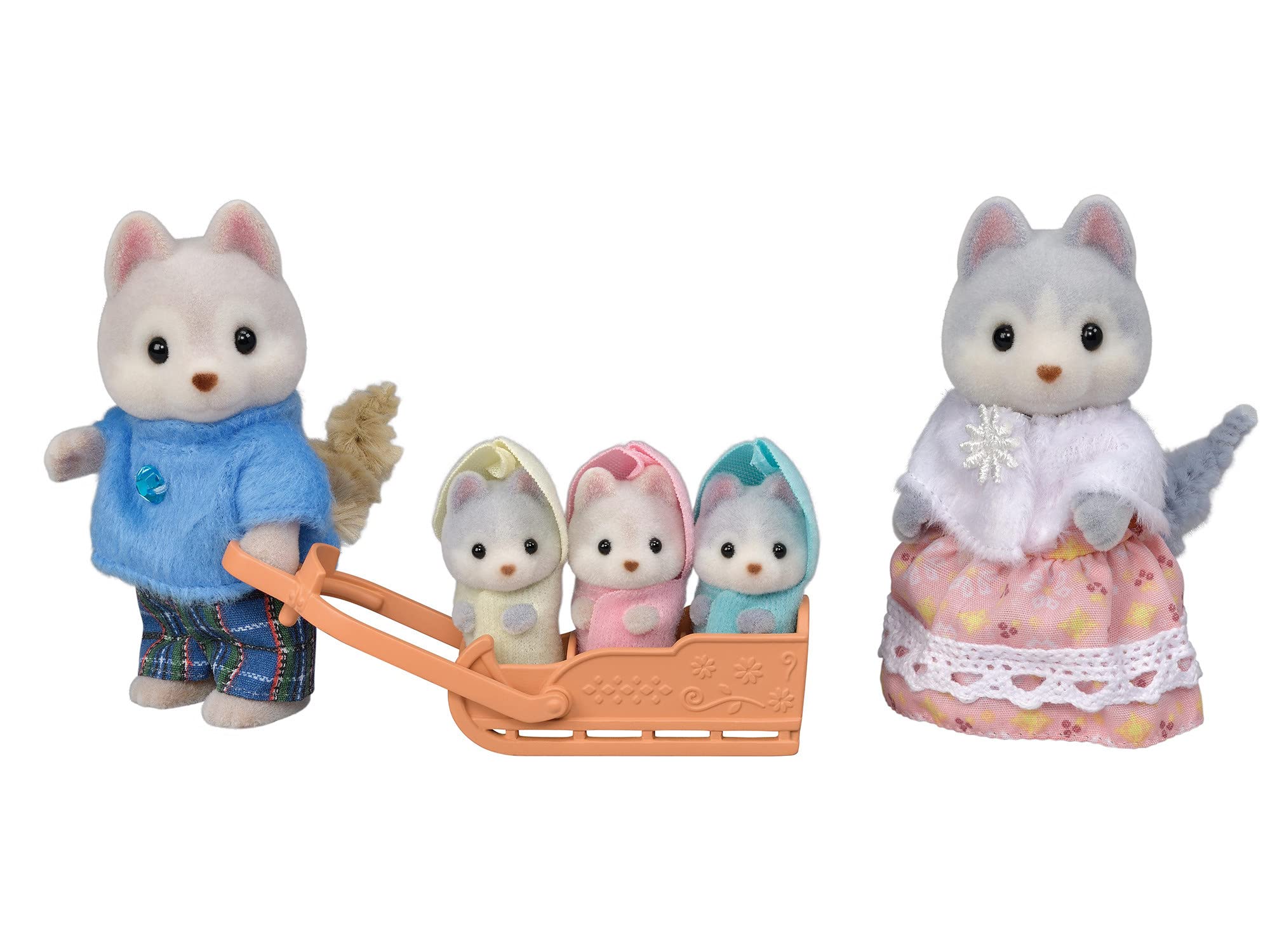 Foto 2 pulgar | Figuras de Muñecas Coleccionables Calico Critters Husky Family 5 Figuras - Venta Internacional