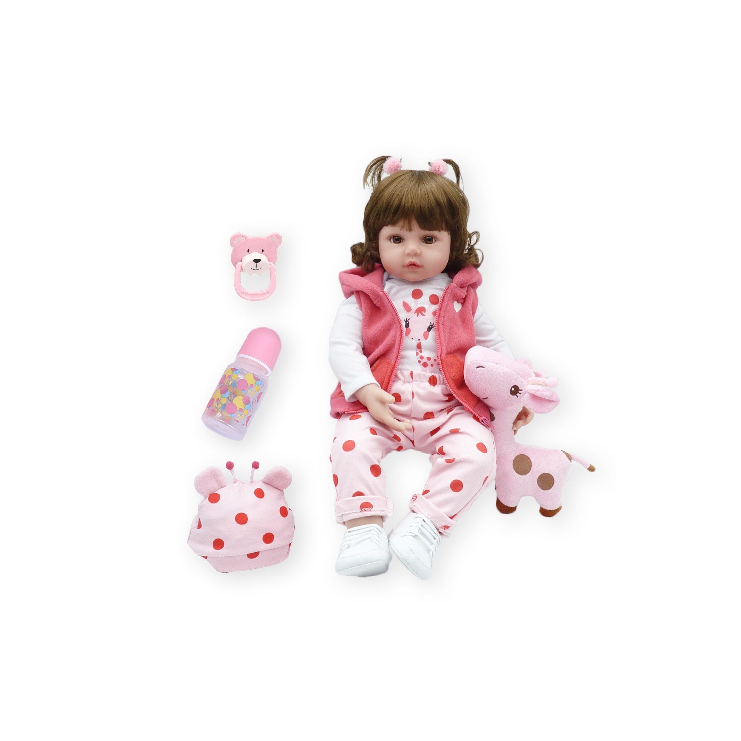 Juguete de Vinilo Reborn Baby Doll de 48 cm con Ojos Azules para Niñas - Venta Internacional