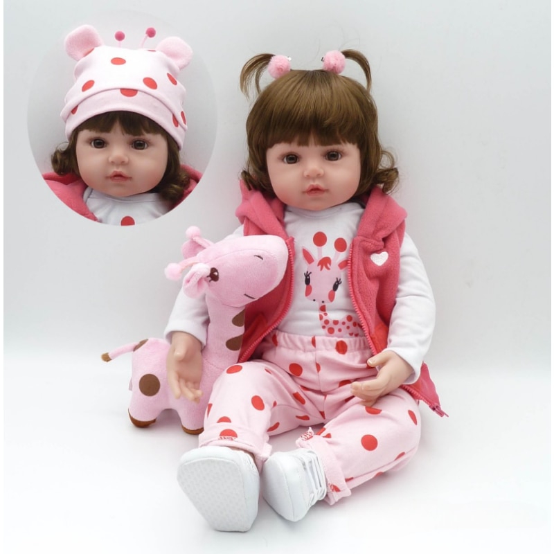 Foto 4 pulgar | Juguete de Vinilo Reborn Baby Doll de 48 cm con Ojos Azules para Niñas - Venta Internacional
