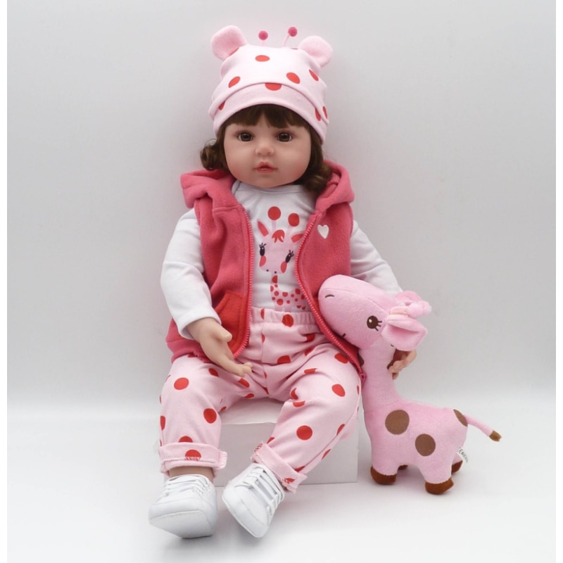 Foto 5 pulgar | Juguete de Vinilo Reborn Baby Doll de 48 cm con Ojos Azules para Niñas - Venta Internacional