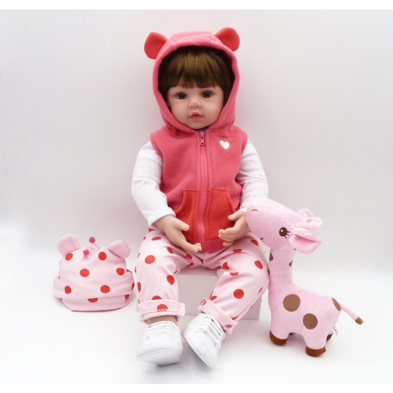 Foto 6 pulgar | Juguete de Vinilo Reborn Baby Doll de 48 cm con Ojos Azules para Niñas - Venta Internacional