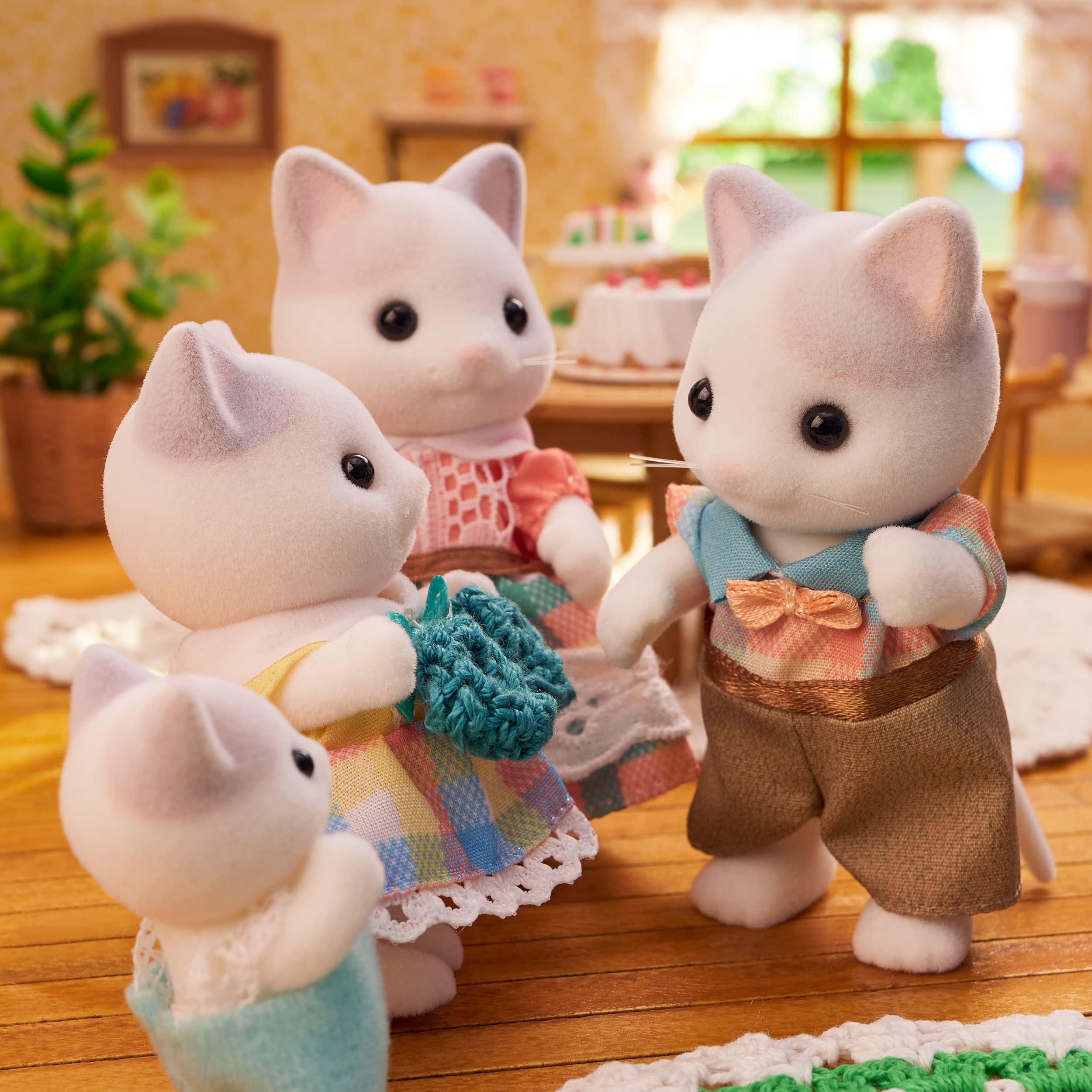 Foto 6 pulgar | Figuras de Muñecas Coleccionables Calico Critters Latte Cat Family - Venta Internacional
