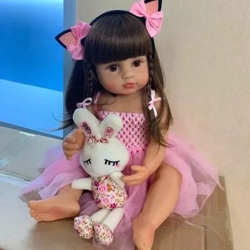 Foto 3 pulgar | Muñeca Reborn de Silicona Realista con Accesorios - Venta Internacional