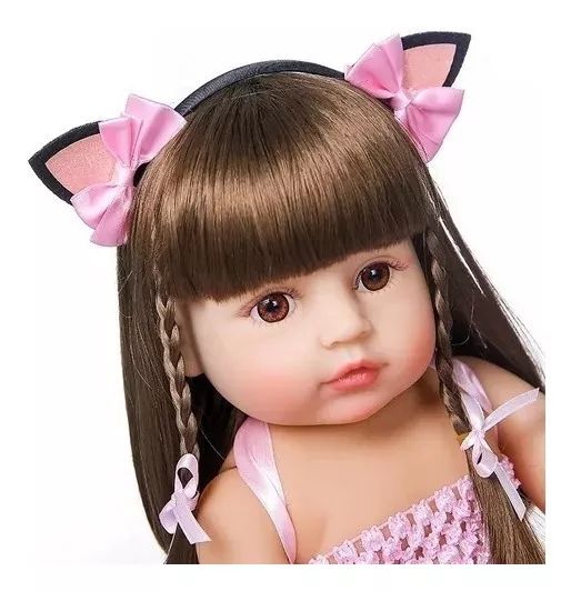 Foto 7 pulgar | Muñeca Reborn de Silicona Realista con Accesorios - Venta Internacional