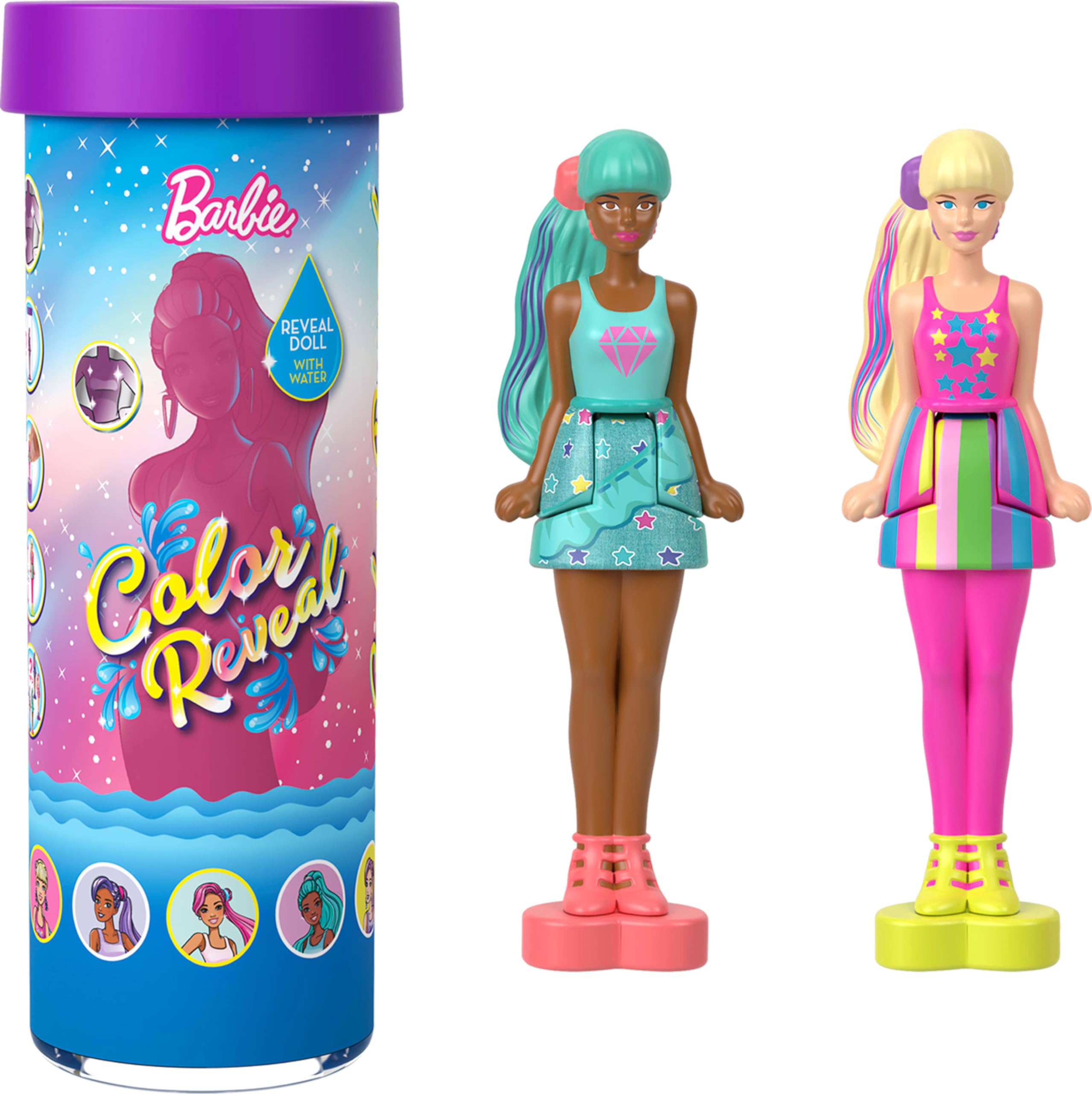 Foto 5 pulgar | Pack de 5 Muñecas Barbie Mini Barbieland Reveal con Sorpresas - Venta Internacional