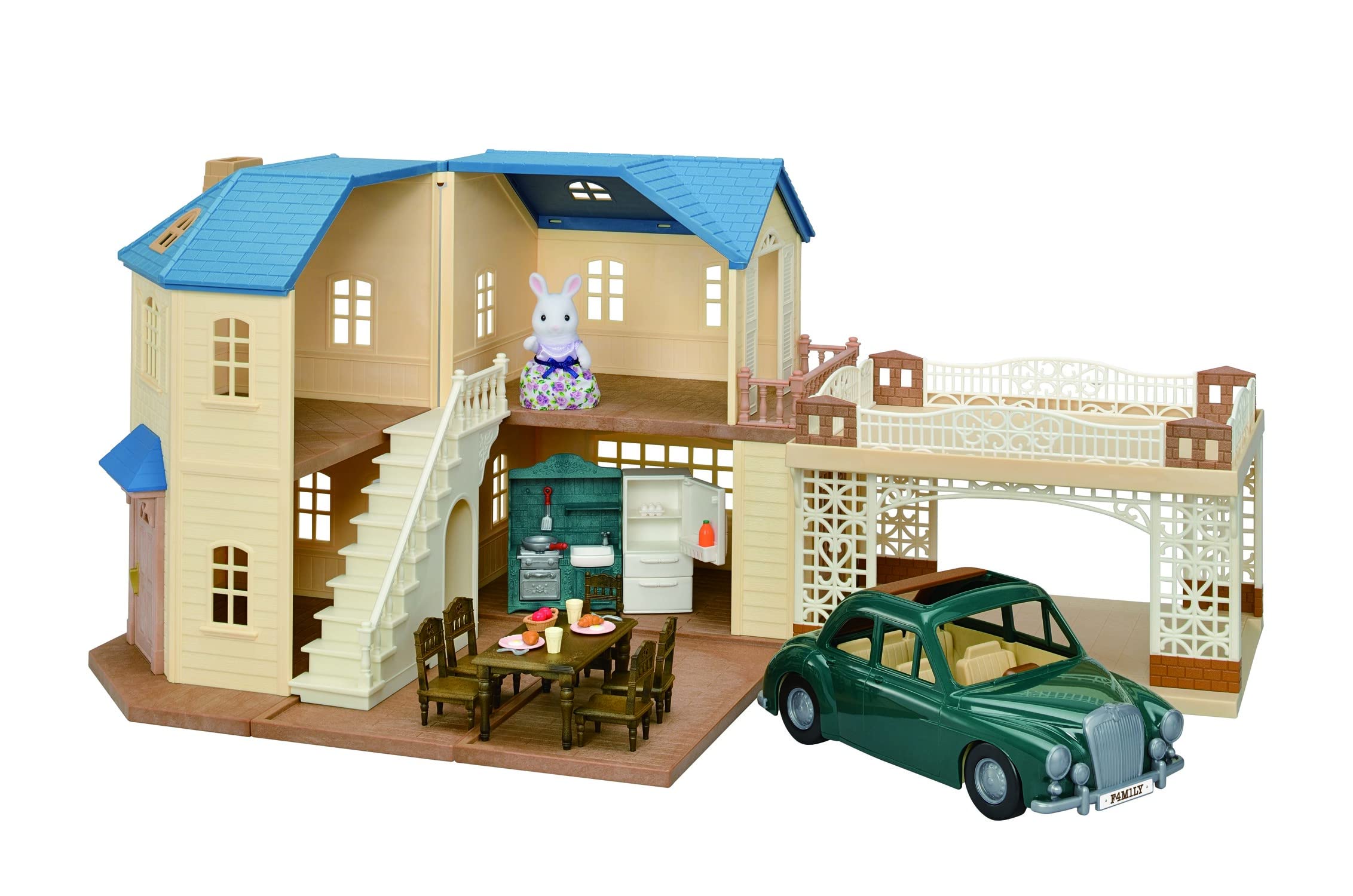 Dollhouse Playset Calico Critters Casa Grande con Cochera - Venta Internacional