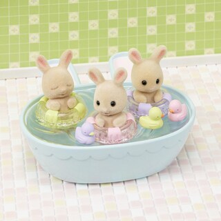 Foto 3 | Set de Baño para Bebés Toy Calico Critters Triplets con Accesorios - Venta Internacional
