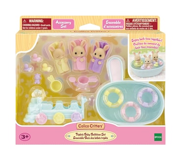 Foto 5 | Set de Baño para Bebés Toy Calico Critters Triplets con Accesorios - Venta Internacional