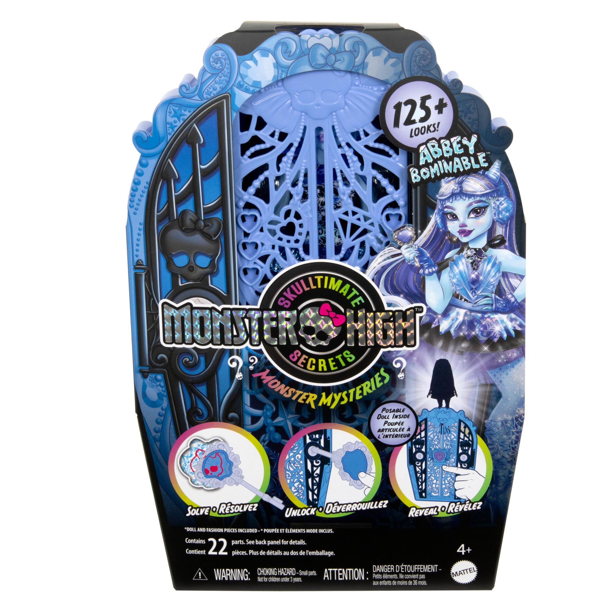 Foto 7 pulgar | Set de Juguetes Monster High Skulltimate Secrets Abbey Bominable - Venta Internacional