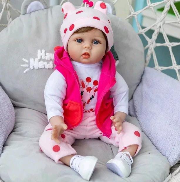 Foto 3 pulgar | Muñeca Reborn Baby Doll Realista de Silicona de 55 cm - Venta Internacional