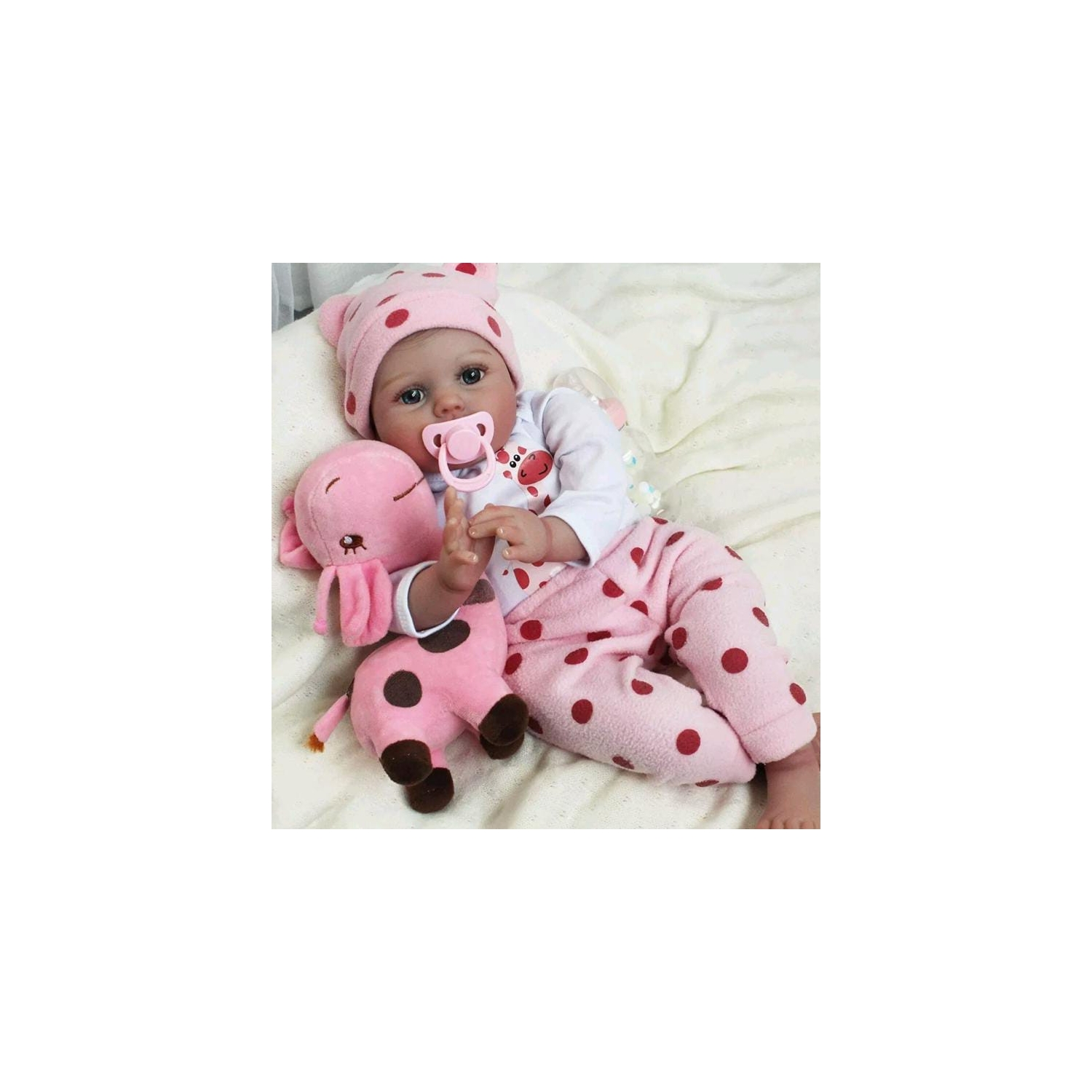 Foto 4 pulgar | Muñeca Reborn Baby Doll Realista de Silicona de 55 cm - Venta Internacional