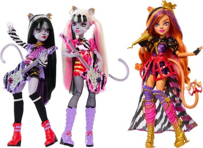 Foto 1 | Brazalete Dolls Monster High The Hissfits Paquete de 3 con Rayas Toralei - Venta Internacional