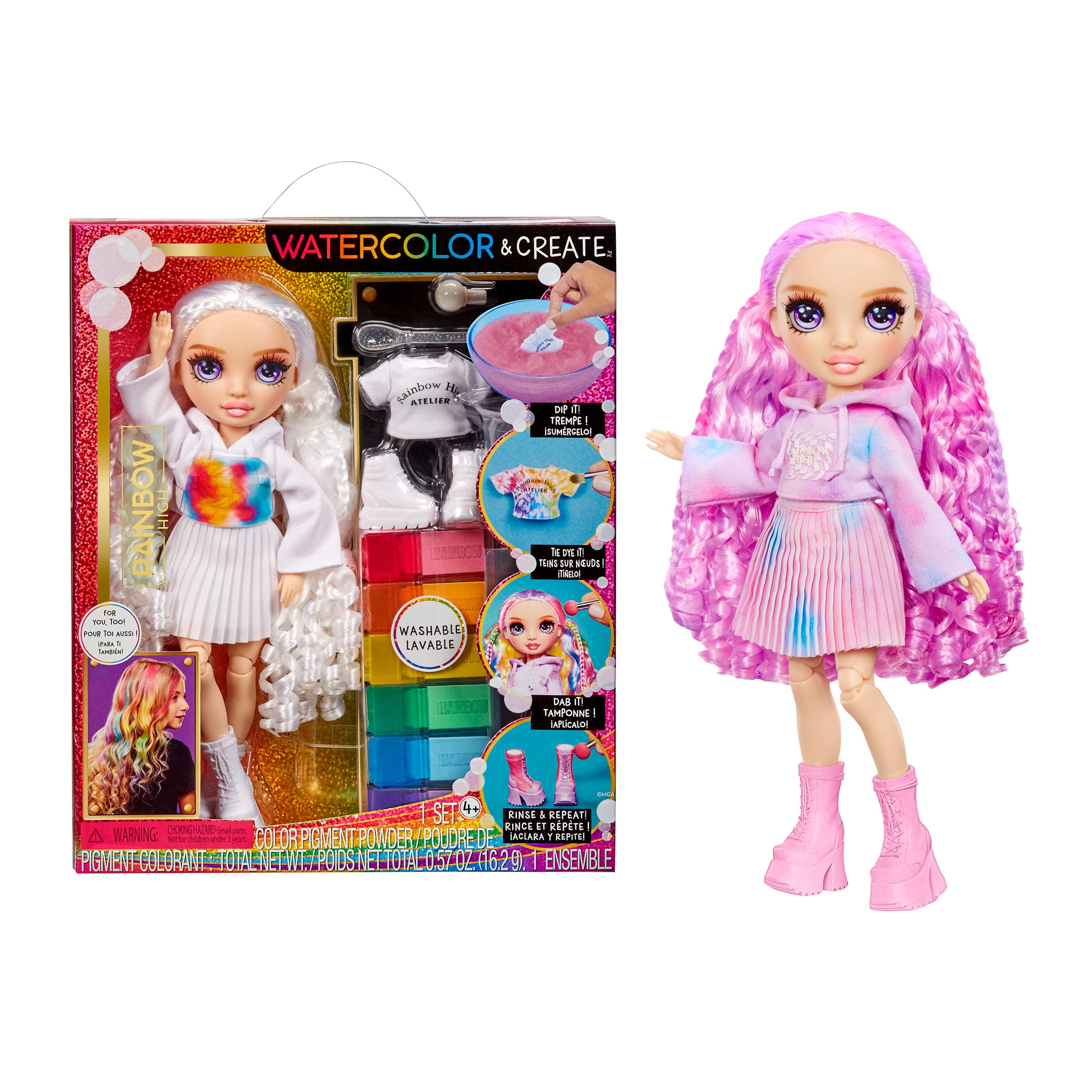 Foto 2 pulgar | Muñeca Rainbow High con Acuarela y Creación con Acuarelas - Venta Internacional