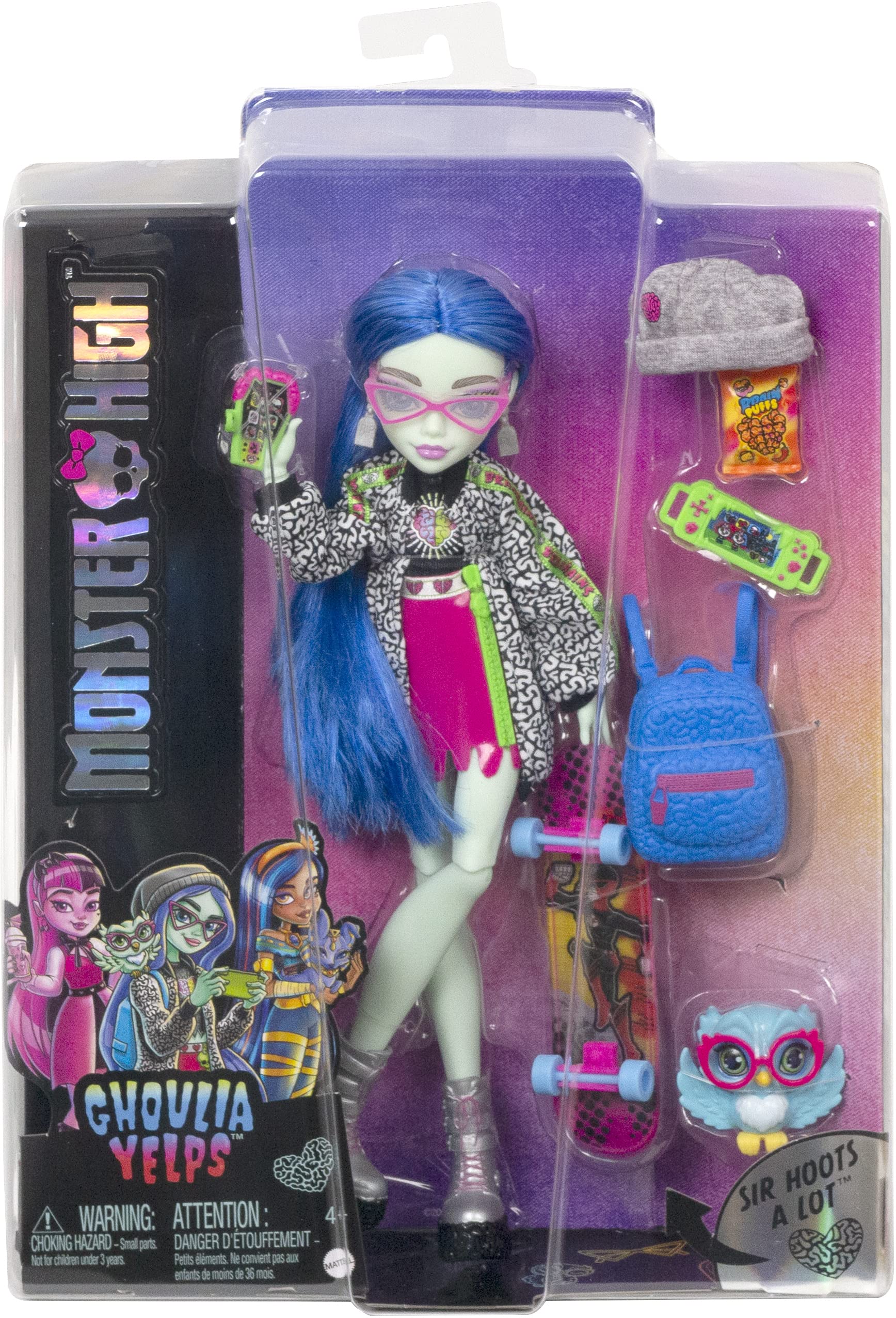 Foto 7 pulgar | Muñeca Monster High Ghoulia Yelps Posable con Accesorios de 26 cm - Venta Internacional