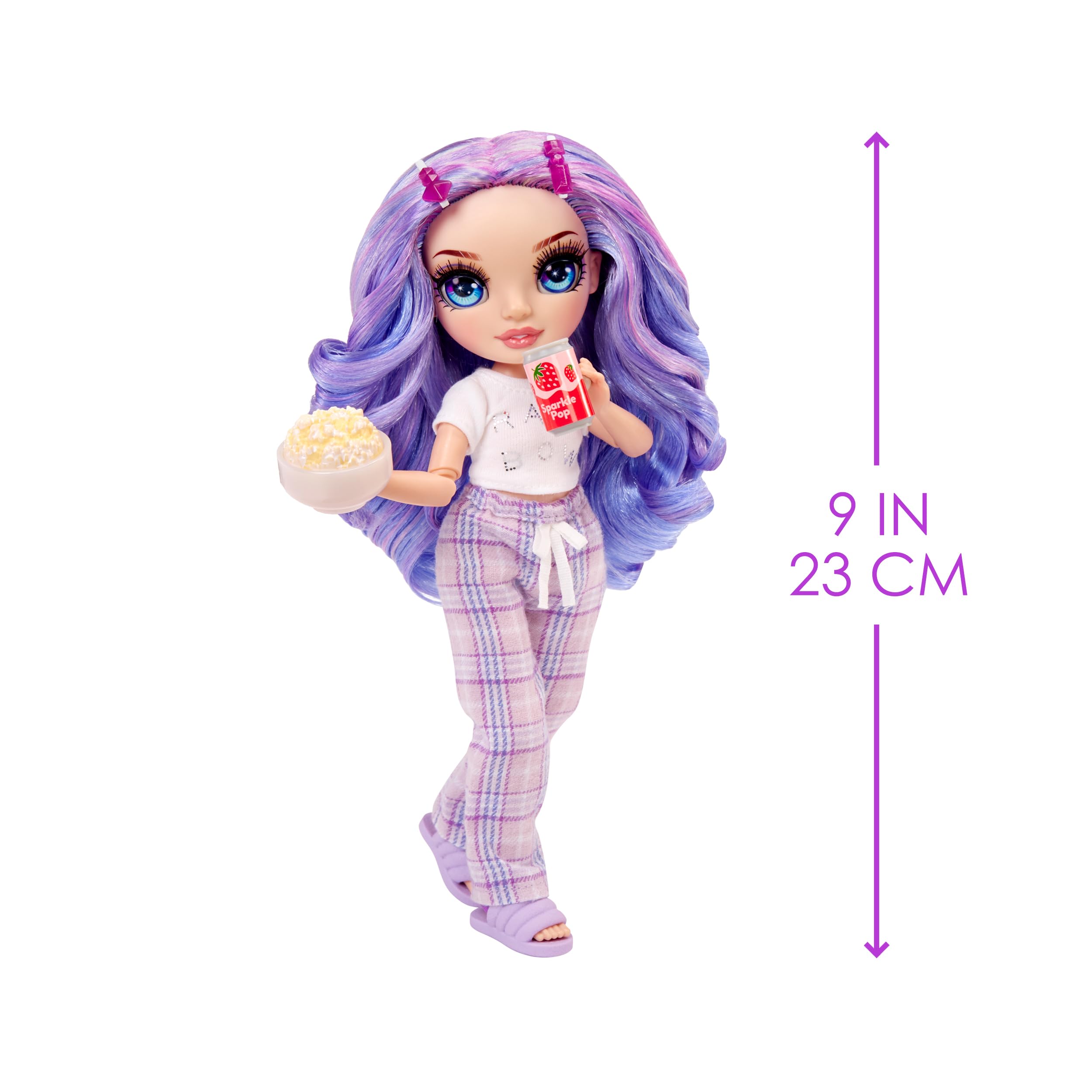 Foto 4 pulgar | Muñeca Rainbow High Jr High Pj Party Violet Purple 9 - Venta Internacional