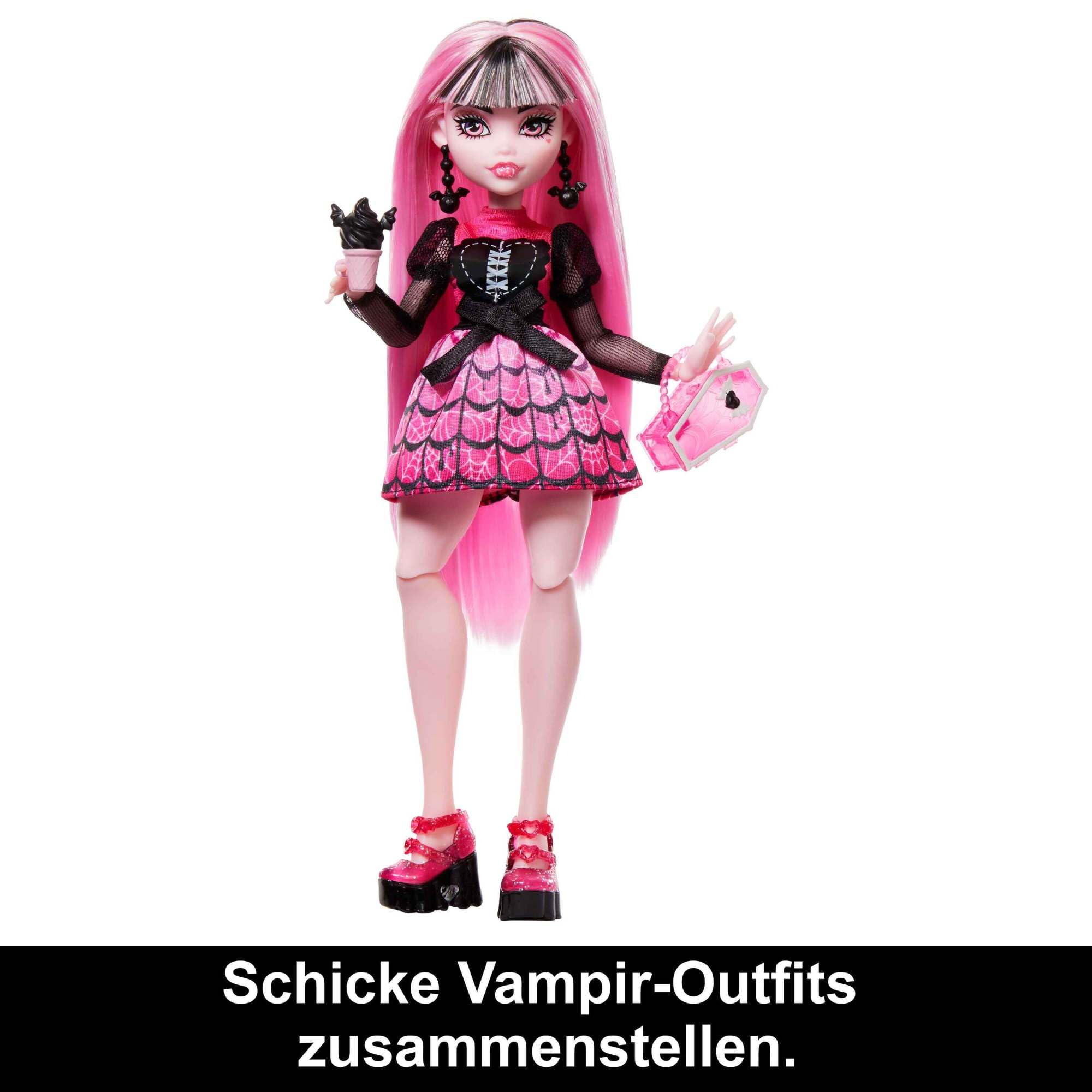Foto 6 pulgar | Muñeca y accesorios Doll Monster High Skulltimate Secrets: Draculaura Temerosa - Venta Internacional