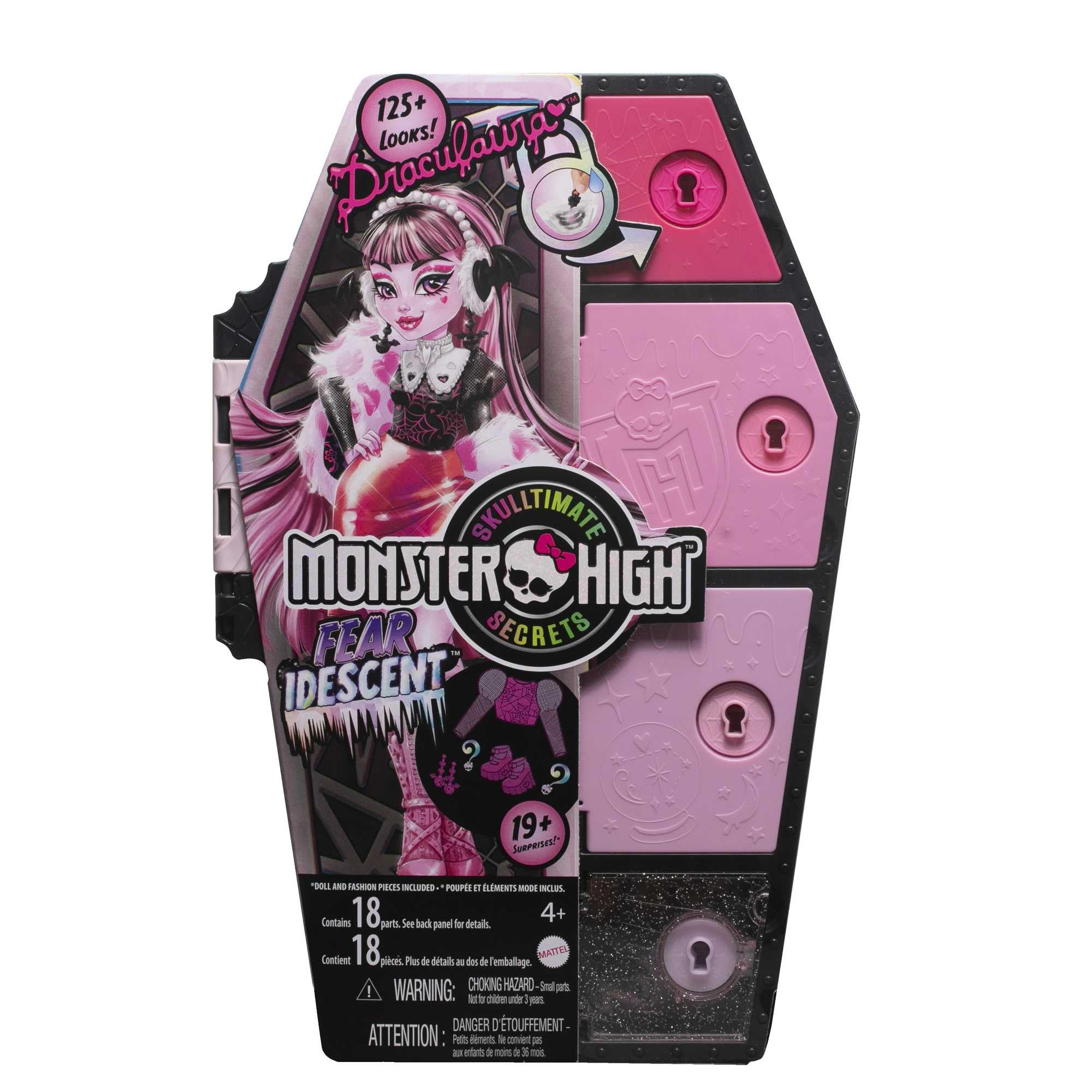Foto 7 pulgar | Muñeca y accesorios Doll Monster High Skulltimate Secrets: Draculaura Temerosa - Venta Internacional