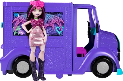 Foto 1 | Muñeca Draculaura de Playset Monster High y Fantástico Camión de Comida - Venta Internacional