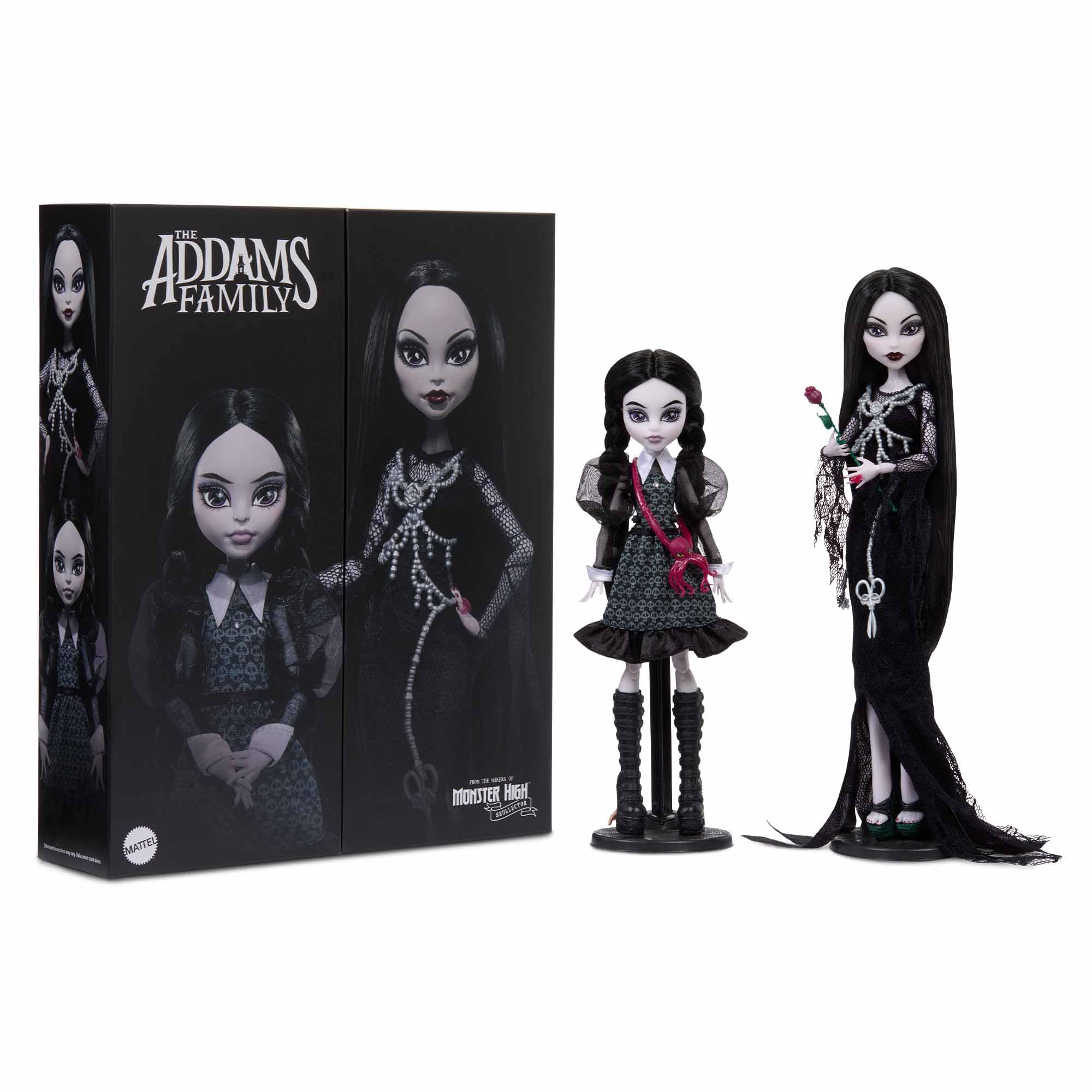 Foto 2 pulgar | Muñeca Monster High Skullector Addams Family Morticia & Wednesday - Venta Internacional