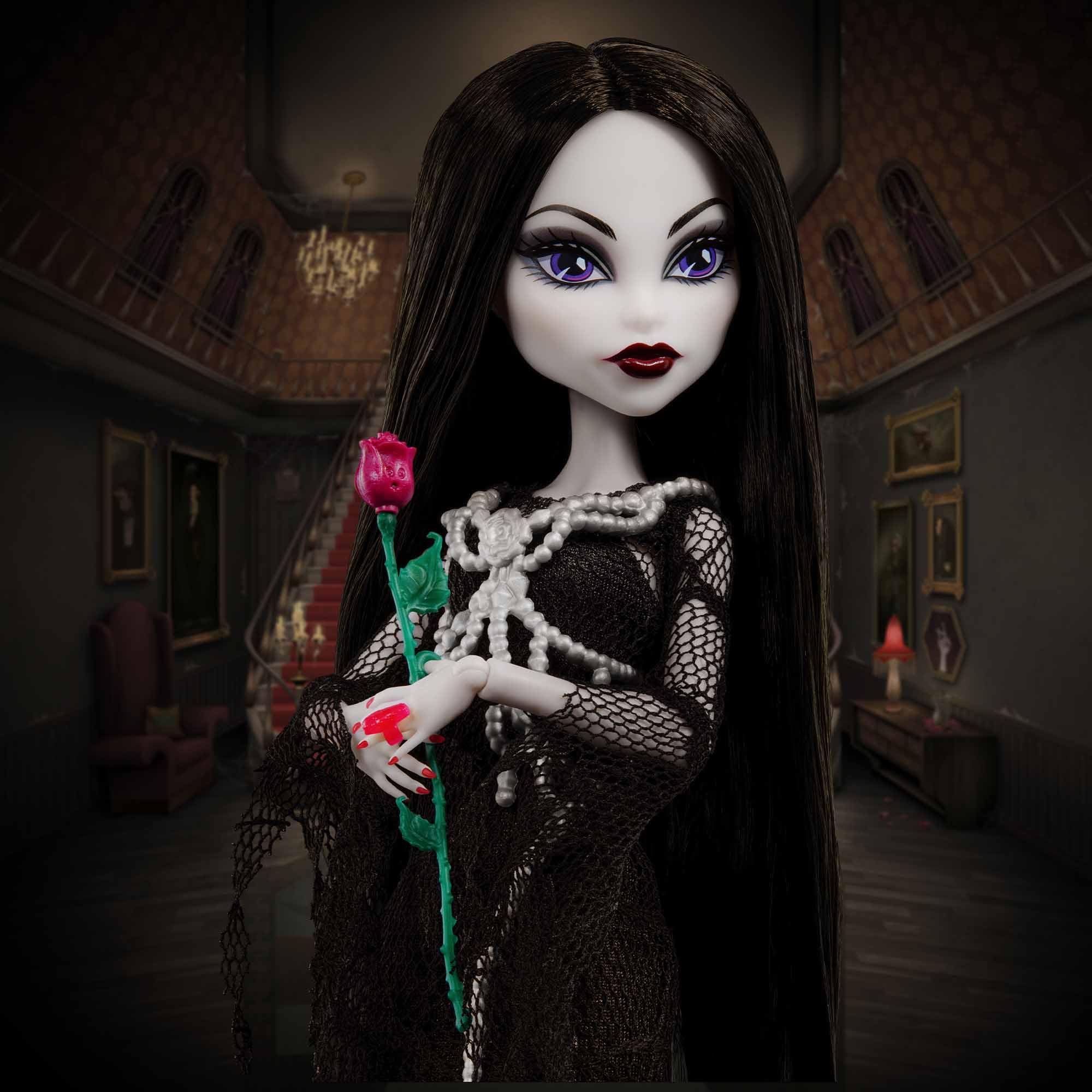Foto 5 pulgar | Muñeca Monster High Skullector Addams Family Morticia & Wednesday - Venta Internacional