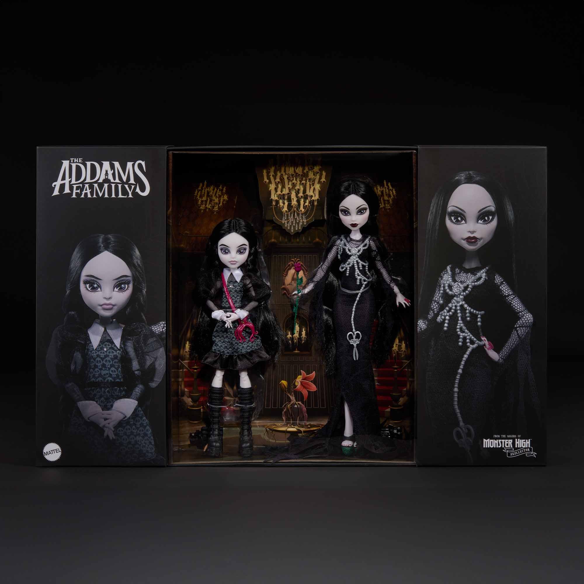 Foto 8 pulgar | Muñeca Monster High Skullector Addams Family Morticia & Wednesday - Venta Internacional