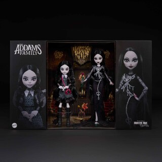 Foto 7 | Muñeca Monster High Skullector Addams Family Morticia & Wednesday - Venta Internacional