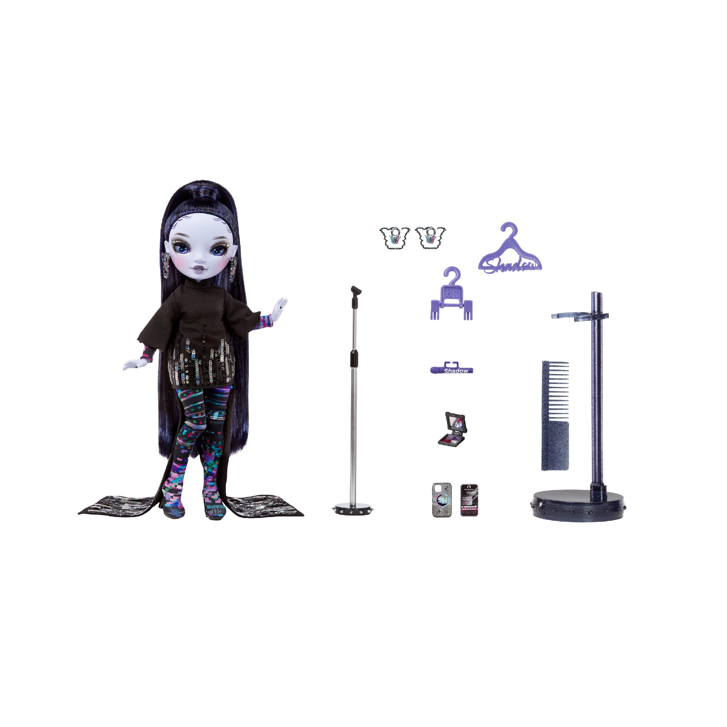 Foto 2 | Muñeca De Moda Rainbow High Shadow High Reina Glitch Crowne - Venta Internacional.