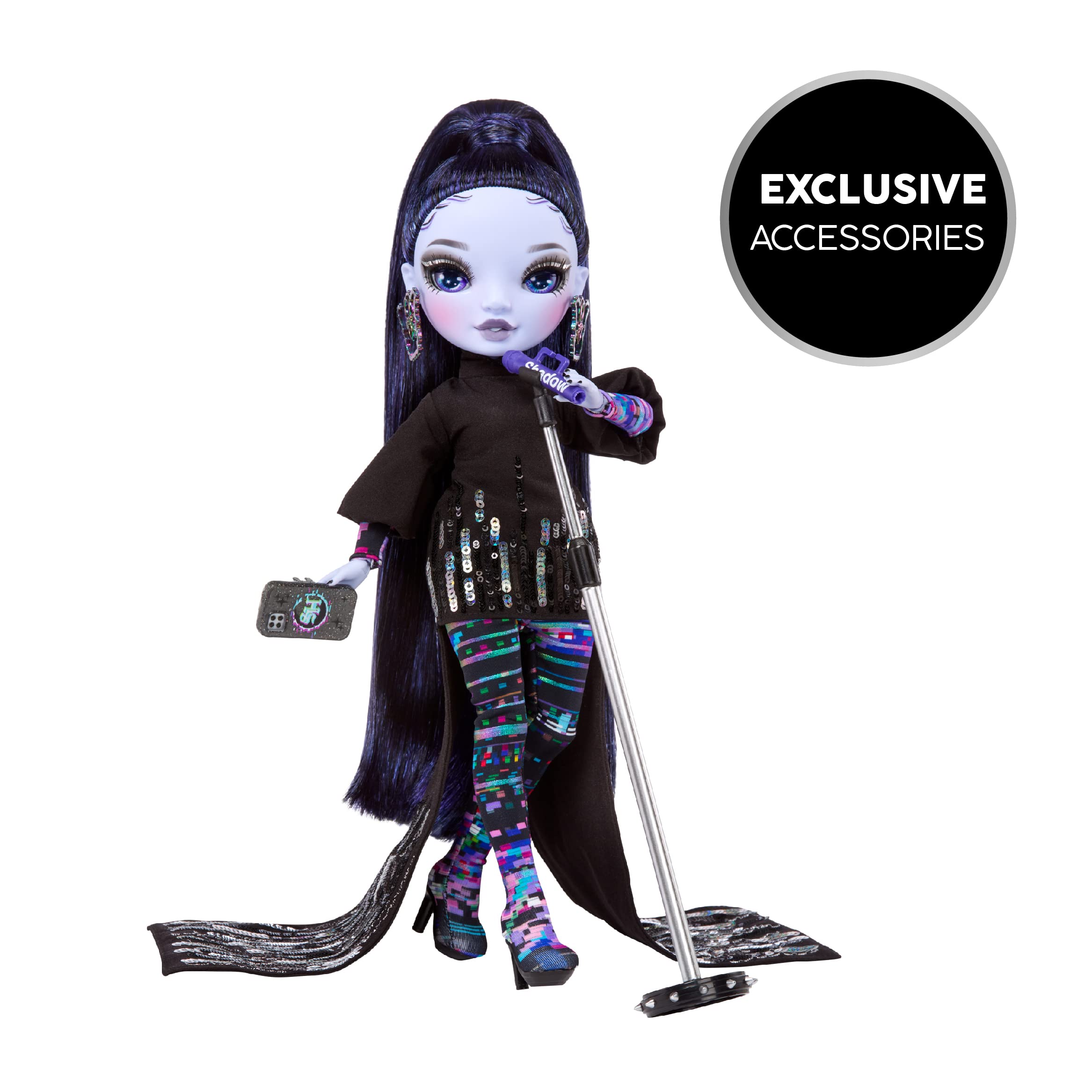 Foto 5 pulgar | Muñeca De Moda Rainbow High Shadow High Reina Glitch Crowne - Venta Internacional.