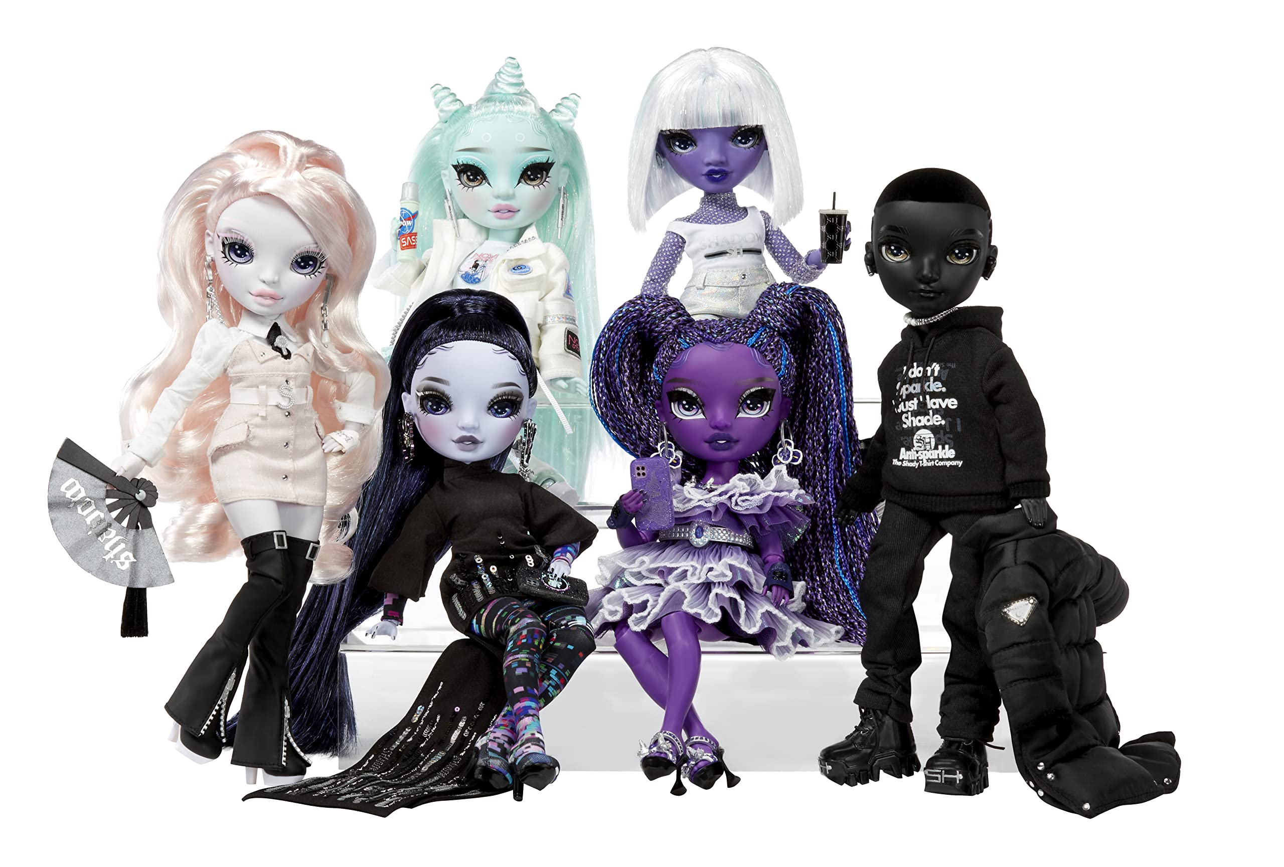 Foto 8 pulgar | Muñeca De Moda Rainbow High Shadow High Reina Glitch Crowne - Venta Internacional.