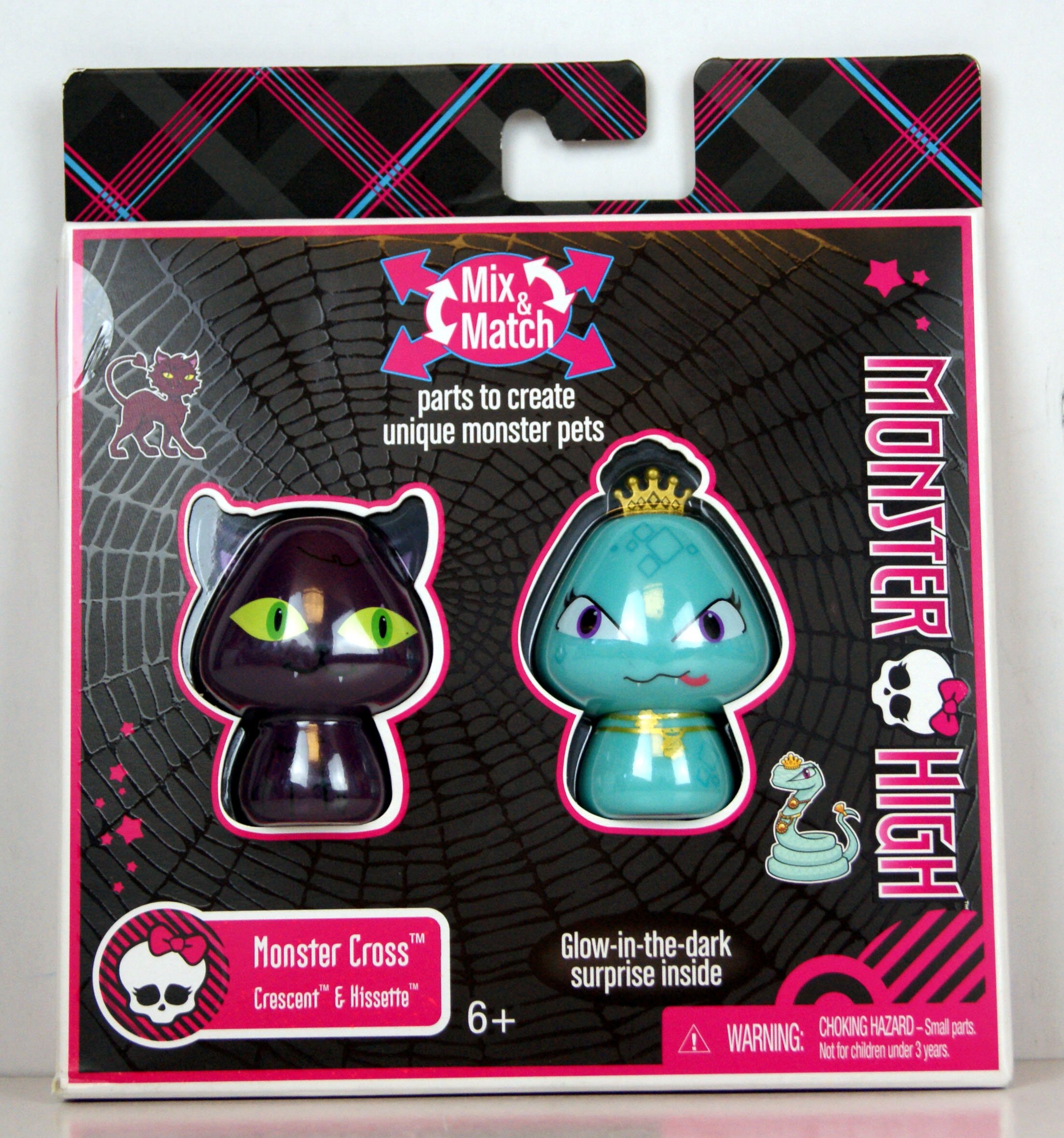 Pack De 2 Minifiguras Monster High Monster Cross Mix Match - Venta Internacional.