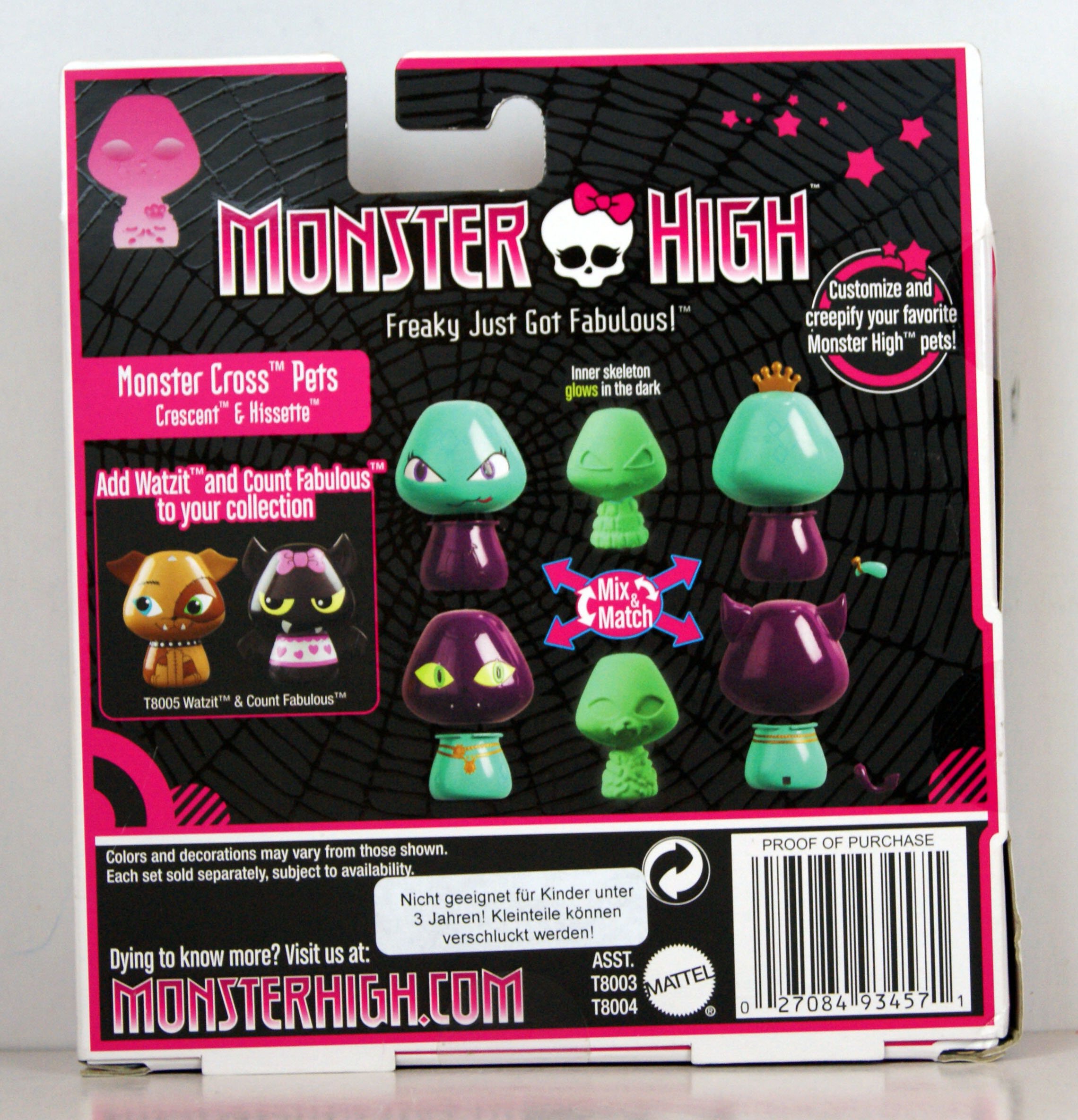 Foto 6 pulgar | Pack De 2 Minifiguras Monster High Monster Cross Mix Match - Venta Internacional.