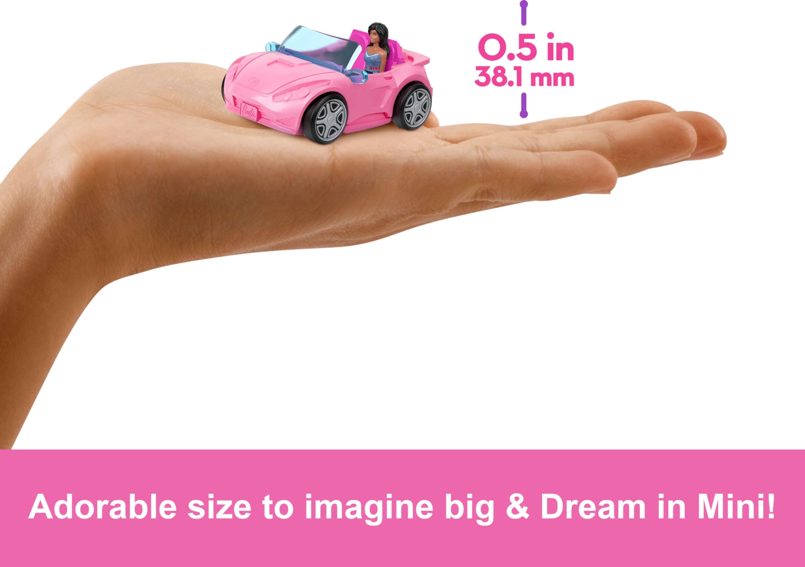 Foto 5 pulgar | Set De Juguetes Barbie Mini Barbieland Doll Y Coche Convertible - Venta Internacional.