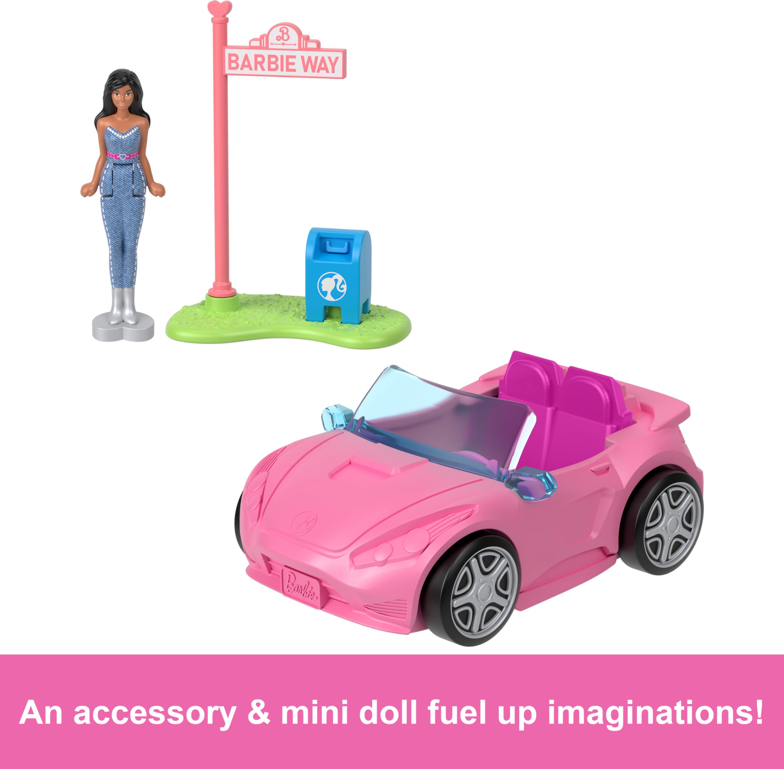 Foto 6 pulgar | Set De Juguetes Barbie Mini Barbieland Doll Y Coche Convertible - Venta Internacional.