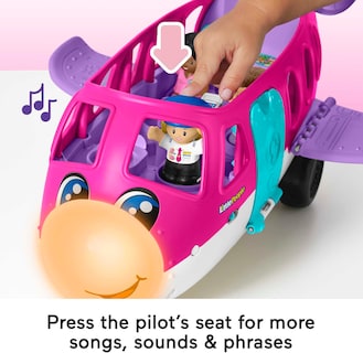 Foto 4 | Barbie Dream Plane De Juguete Fisher-price Little People, 18 Meses O Más - Venta Internacional.