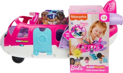 Foto 6 | Barbie Dream Plane De Juguete Fisher-price Little People, 18 Meses O Más - Venta Internacional.